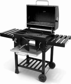 Alice's Garden Houtskool BBQ Bernard - Smoker - Verstelbare Houtskoolbak - Zwart -Keukenseries Speciaal Winkel 1014x1200