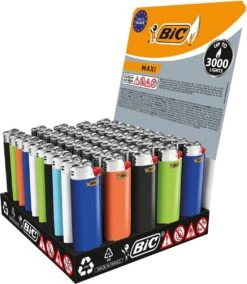 BIC Lighter Aansteker Maxi J26 Display(50stuks) -Keukenseries Speciaal Winkel 1045x1200