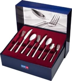 Sola Bestekset Luxor - Modern - 12 Persoons - 100 Delig - Zilverwit Edelstaal 18/10 - RVS - Zilver -Keukenseries Speciaal Winkel 1070x1200 3