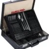 Swiss Pro+ Bestekset In Koffer-72 Delig-12 Persoons-Zwitsers Kwaliteit-Complete Set-100% Roestvrijstaal- Zwart -Keukenseries Speciaal Winkel 1075x1200 2