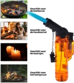 Prof Turbo Aansteker - Stormaansteker - Kaarsen - BBQ - Sigaren - 1 St -Keukenseries Speciaal Winkel 1078x1200