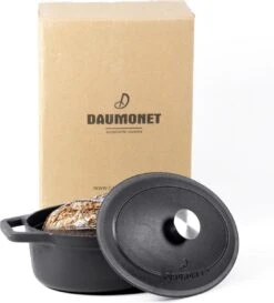 Gietijzeren Braadpan - Sudderpan Zwart Van Daumonet - Ovaal - Ø 29 Cm - 3 Liter - 100% PFAS & PFOA Vrij - Emaille - Geschikt Voor Alle Warmtebronnen - Elektrisch - Gas - Halogeen - Inductie - Keramisch - Vaatwasserbestendig -Keukenseries Speciaal Winkel 1087x1200