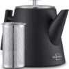 Silberthal - Theepot Met Filter - 1 L - RVS Dubbelwandig - Zwart - Cadeau -Keukenseries Speciaal Winkel 1101x1200