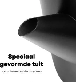 Vatten® - Premium RVS Theepot - Incl. RVS Theefilter - 1L - Zwart - Dubbelwandig -Keukenseries Speciaal Winkel 1110x1200