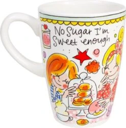 Blond Amsterdam Even Bijkletsen Beker XL 500 Ml - Mint Rand -Keukenseries Speciaal Winkel 1183x1200