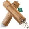 Dieux® - Peper En Zoutmolen Set - Cilinder Vorm - 22CM - Zout Peper Kruiden - 2 Stuks - Acacia Hout - Instelbare Maalgraad - Duurzaam - Luxe Kwaliteit - Hervulbaar - Pepermolen - Zoutmolen - BBQ Accesoires - Pasen -Keukenseries Speciaal Winkel 1195x1200 4