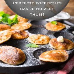 IRONO Poffertjespan Set - Incl. Doseerfles, Kwast En Vork - Poffertjespan Inductie En Electrisch - Poffertjesmaker 19 Poffertjes - Poffertjes Maken - Spuitfles - Cadeau Voor Mannen En Vrouwen -Keukenseries Speciaal Winkel 1198x1200 14