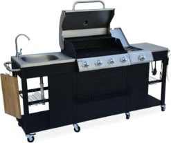 Alice's Garden Gas BBQ D'Artagnan - Zwart - 5 Branders - Buitenkeuken 9 Alice's Garden Gas BBQ D'Artagnan - Zwart - 5 Branders - Buitenkeuken -Keukenseries Speciaal Winkel 1200x1005