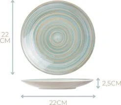 Cosy&Trendy Serviesset 24-delig Turbolino Blauw -Keukenseries Speciaal Winkel 1200x1034