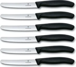 Victorinox Tafelmes 6 Stuks Zwart Krom Heft 15 Victorinox Tafelmes 6 Stuks Zwart Krom Heft -Keukenseries Speciaal Winkel 1200x1060 1