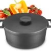 MOA Gietijzeren Braadpan - Inhoud 7,1 Liter - 29CM - Rond - Alle Warmtebronnen - Ook Voor Inductie - Gewicht 7,6 Kg - Zwart - MC29B -Keukenseries Speciaal Winkel 1200x1069 3