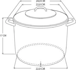 Lite-Body Soeppan / Stamppotpan Met Deksel - Ø 22 / 6 L - Emaille - Serafijn Roze -Keukenseries Speciaal Winkel 1200x1103 1