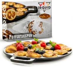 IRONO Poffertjespan Set - Incl. Doseerfles, Kwast En Vork - Poffertjespan Inductie En Electrisch - Poffertjesmaker 19 Poffertjes - Poffertjes Maken - Spuitfles - Cadeau Voor Mannen En Vrouwen -Keukenseries Speciaal Winkel 1200x1113 3