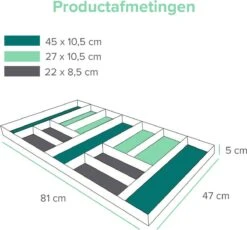 Grote Bestekbak Bamboe 81x47CM - Coninx Besteklade - Opbergbak - Duurzaam - Bamboe - Voor Laden Vanaf 47cm Diep -Keukenseries Speciaal Winkel 1200x1118 3