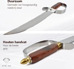 Dymund® Sabreer Sabel - RVS - Professioneel Champagnesabel - Incl. Bewaardoos - 44,5 Cm -Keukenseries Speciaal Winkel 1200x1122 2