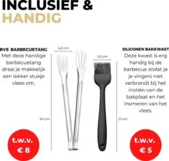 Ozocozy BBQ-ONE Houtskool Tafelbarbecue - Ø30 Cm- Zwart - Incl. Draagtas, Siliconen Bakkwast En RVS-Barbecuetang -Keukenseries Speciaal Winkel 1200x1141 1