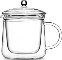 Vatten® Premium Glazen Theepot - 700ml - Dubbelwandig - Anti-drup - Transparant -Keukenseries Speciaal Winkel 1200x1160