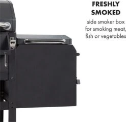 Klarstein Kingsville Double Barbecue - Houtskool- En Gasbarbecue - Smoker BBQ - Inclusief Deksels En Thermometer - Met 2 Roosters - Zwart -Keukenseries Speciaal Winkel 1200x1161 2