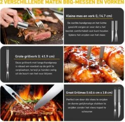 Saveur Royal® 35-delige Barbecue Gereedschapset In Roestvrij Staal - BBQ Grill Set Met Draagtas - Barbecuegerei-sets - Barbecue Accessoires Gereedschap - 35-delig -Keukenseries Speciaal Winkel 1200x1170 2