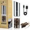 101Products Peper- & Zoutmolen Elektrisch - USB Oplaadbaar - Pepermolen - Zoutmolen - RVS -Keukenseries Speciaal Winkel 1200x1172 3