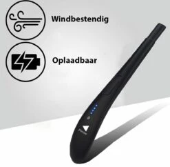 Oplaadbare Lange Elektrische Aansteker - Zwart - Duurzame Plasma Aansteker - Inclusief Cadeauverpakking - BBQ - Kaarsen -Keukenseries Speciaal Winkel 1200x1178