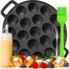 IRONO Poffertjespan Set - Incl. Doseerfles, Kwast En Vork - Poffertjespan Inductie En Electrisch - Poffertjesmaker 19 Poffertjes - Poffertjes Maken - Spuitfles - Cadeau Voor Mannen En Vrouwen -Keukenseries Speciaal Winkel 1200x1191 7