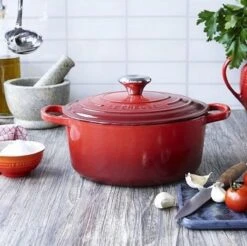 Le Creuset Signature Braadpan - 4,2 L - 24 Cm - Kersenrood -Keukenseries Speciaal Winkel 1200x1197 8