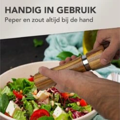 Nimma® Peper En Zoutmolen Set - Incl Navul Lepel - Verstelbare Maalgraad - Acacia Hout -Keukenseries Speciaal Winkel 1200x1198 27