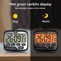 BanGosa® Magnetisch Digitale Kookwekker - Timer - RVS - Keukenwekker Digitaal - Digitale Keuken Timer - Stopwatch Met Magneet -Keukenseries Speciaal Winkel 1200x1198 28