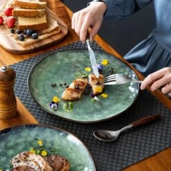 Serviesset 8 Personen - 24 Delig - Handgemaakt Keramiek - Vancasso Groen -Keukenseries Speciaal Winkel 1200x1200 102