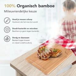 Rochester Snijplanken Hout – Borrelplank – Serveerplank - 3-Delig – Organisch Bamboe – Luxe Design – Hygienisch En Duurzaam -Keukenseries Speciaal Winkel 1200x1200 1021