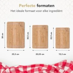 Rochester Snijplanken Hout – Borrelplank – Serveerplank - 3-Delig – Organisch Bamboe – Luxe Design – Hygienisch En Duurzaam -Keukenseries Speciaal Winkel 1200x1200 1023