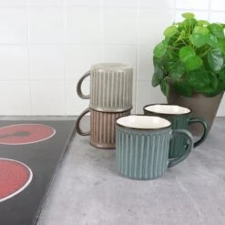 OTIX Koffiekopjes - Met Oor - Set Van 4 - Aardewerk - 250 Ml -Keukenseries Speciaal Winkel 1200x1200 107