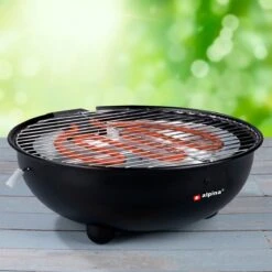 Alpina Elektrische BBQ - Tafel-Barbecue - Geen Rook - Binnen Barbecueën - 1250W - Ø 30 Cm - Zwart -Keukenseries Speciaal Winkel 1200x1200 170