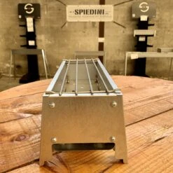 Spiedini Saté-bbq Bali 40 Mini - Kleine, Smalle Houtskoolbarbecue Met Horizontaal Rooster Voor Sate Of Andere Spiesjes - 40 Cm Lang, 11 Cm Breed, 14 Cm Hoog - Ideaal Voor Tuin- Of Open Haard, Of Balkon - Materiaal: Gealuminiseerd Ijzer -Keukenseries Speciaal Winkel 1200x1200 172