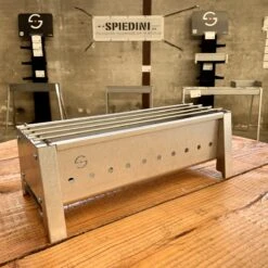 Spiedini Saté-bbq Bali 40 Mini - Kleine, Smalle Houtskoolbarbecue Met Horizontaal Rooster Voor Sate Of Andere Spiesjes - 40 Cm Lang, 11 Cm Breed, 14 Cm Hoog - Ideaal Voor Tuin- Of Open Haard, Of Balkon - Materiaal: Gealuminiseerd Ijzer -Keukenseries Speciaal Winkel 1200x1200 175