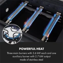 Klarstein Kingsville Double Barbecue - Houtskool- En Gasbarbecue - Smoker BBQ - Inclusief Deksels En Thermometer - Met 2 Roosters - Zwart -Keukenseries Speciaal Winkel 1200x1200 203