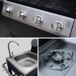 Alice's Garden Gas BBQ D'Artagnan - Zwart - 5 Branders - Buitenkeuken 8 Alice's Garden Gas BBQ D'Artagnan - Zwart - 5 Branders - Buitenkeuken -Keukenseries Speciaal Winkel 1200x1200 205