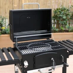 Alice's Garden Houtskool BBQ Bernard - Smoker - Verstelbare Houtskoolbak - Zwart -Keukenseries Speciaal Winkel 1200x1200 258