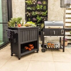 BluMill BBQ Tafel - Inclusief Koelvak 80 Liter - Op Wieltjes - Met Flessenopener - 102 X 46 X 86,5 Cm -Keukenseries Speciaal Winkel 1200x1200 296