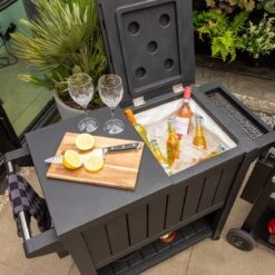 BluMill BBQ Tafel - Inclusief Koelvak 80 Liter - Op Wieltjes - Met Flessenopener - 102 X 46 X 86,5 Cm -Keukenseries Speciaal Winkel 1200x1200 298