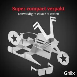 GrillX Beer Can Chicken Houder - Kiphouder Motorcycle - BBQ Accesoires - Bierkip - Barbeque Gereedschap - Chicken Sitter -Keukenseries Speciaal Winkel 1200x1200 330