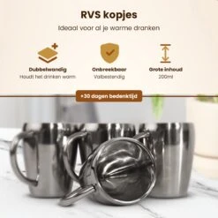 Lupine Beker RVS Dubbelwandig 200ml Lang Warm Set Van 2 Kopjes Mooie Set Bekers Van Roestvrij Staal -Keukenseries Speciaal Winkel 1200x1200 379