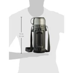 Lock&Lock Thermoskan - Isoleerkan - Thee En Koffie - Lekvrij - 1,5 Liter - RVS - Inklapbaar Handvat - Zwart -Keukenseries Speciaal Winkel 1200x1200 385