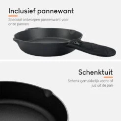 Ocina Gietijzeren Pan – ø30,5cm - Skillet - Koekenpan – Hapjespan – Koekenpan Inductie – Koekenpannenset - Gietijzeren Pan Bbq - Gietijzer -Keukenseries Speciaal Winkel 1200x1200 423