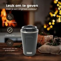 LaCardia Koffiebeker To Go Premium Zwart – Thermosbeker – Theebeker – 380ML – Herbruikbaar -Keukenseries Speciaal Winkel 1200x1200 43