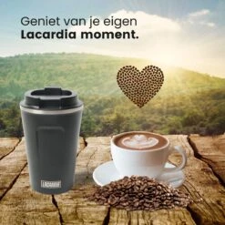 LaCardia Koffiebeker To Go Premium Zwart – Thermosbeker – Theebeker – 380ML – Herbruikbaar -Keukenseries Speciaal Winkel 1200x1200 44