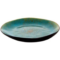 Palmer Serviesset Lotus Stoneware 6-persoons 24-delig Zwart Turquoise -Keukenseries Speciaal Winkel 1200x1200 48