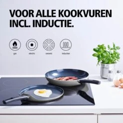 BRABANTIA INDU+ Pannenkoekenpan - Keramische Antiaanbaklaag - Ø 24 Cm - Inductie - Pfas Vrij -Keukenseries Speciaal Winkel 1200x1200 482