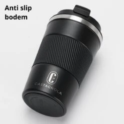 Castagnola Design RVS Koffiebeker To Go - Zwart - 380ml - Thermosbeker - Theebeker -Keukenseries Speciaal Winkel 1200x1200 5